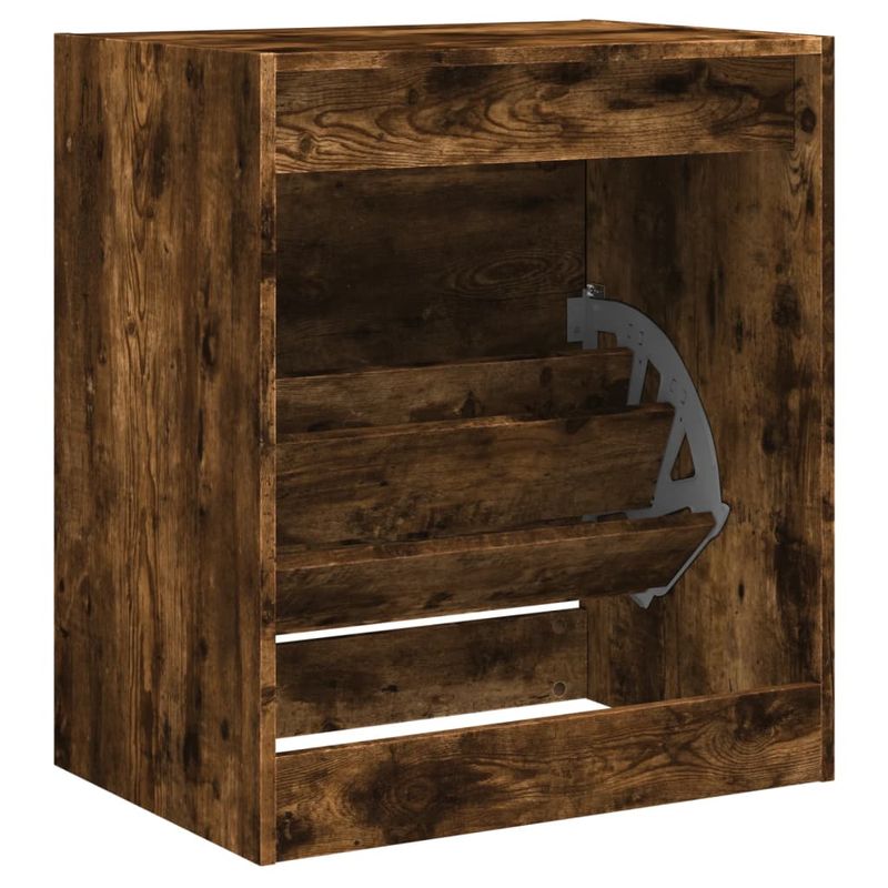 Casa si Gradina - Mobilier - Organizare si depozitare - Organizator incaltaminte - Pantofar, stejar fumuriu, 60x42x69 cm, lemn compozit - Infinity.ro