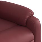 Ingrijire personala si Cosmetice - Sanatate si wellness - Articole wellness - Fotolii de masaj - Fotoliu de masaj rabatabil vertical, rosu vin, piele ecologica - Infinity.ro