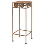 Casa si Gradina - Gradinarit si plante - Plante si ghivece - Ghivece si suporturi - Set suport plante, 3 buc., ruginiu, metal, stil vintage - Infinity.ro