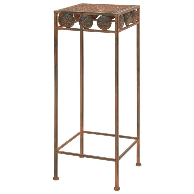 Casa si Gradina - Gradinarit si plante - Plante si ghivece - Ghivece si suporturi - Set suport plante, 3 buc., ruginiu, metal, stil vintage - Infinity.ro