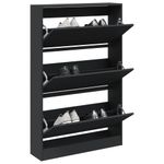 Casa si Gradina - Mobilier - Organizare si depozitare - Organizator incaltaminte - Pantofar, negru, 80x21x125,5 cm, lemn compozit - Infinity.ro