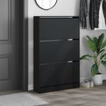 Casa si Gradina - Mobilier - Organizare si depozitare - Organizator incaltaminte - Pantofar, negru, 80x21x125,5 cm, lemn compozit - Infinity.ro
