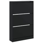 Casa si Gradina - Mobilier - Organizare si depozitare - Organizator incaltaminte - Pantofar, negru, 80x21x125,5 cm, lemn compozit - Infinity.ro