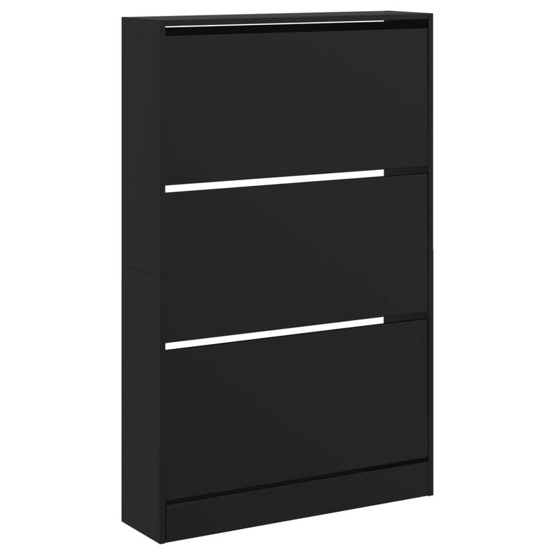 Casa si Gradina - Mobilier - Organizare si depozitare - Organizator incaltaminte - Pantofar, negru, 80x21x125,5 cm, lemn compozit - Infinity.ro
