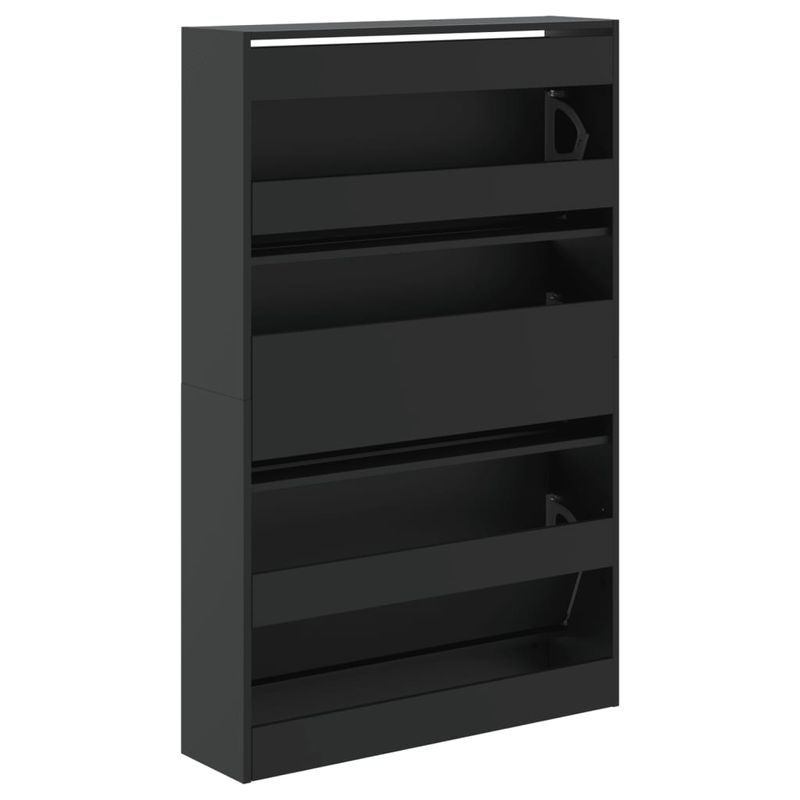 Casa si Gradina - Mobilier - Organizare si depozitare - Organizator incaltaminte - Pantofar, negru, 80x21x125,5 cm, lemn compozit - Infinity.ro