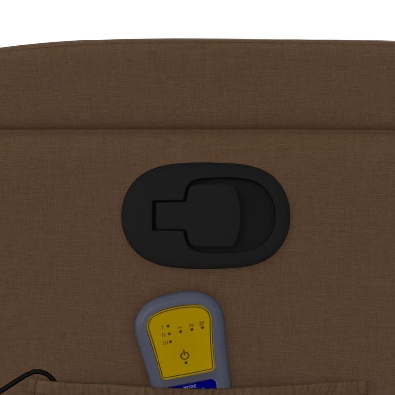 Ingrijire personala si Cosmetice - Sanatate si wellness - Articole wellness - Fotolii de masaj - Fotoliu de masaj rabatabil cu ridicare, maro, textil - Infinity.ro