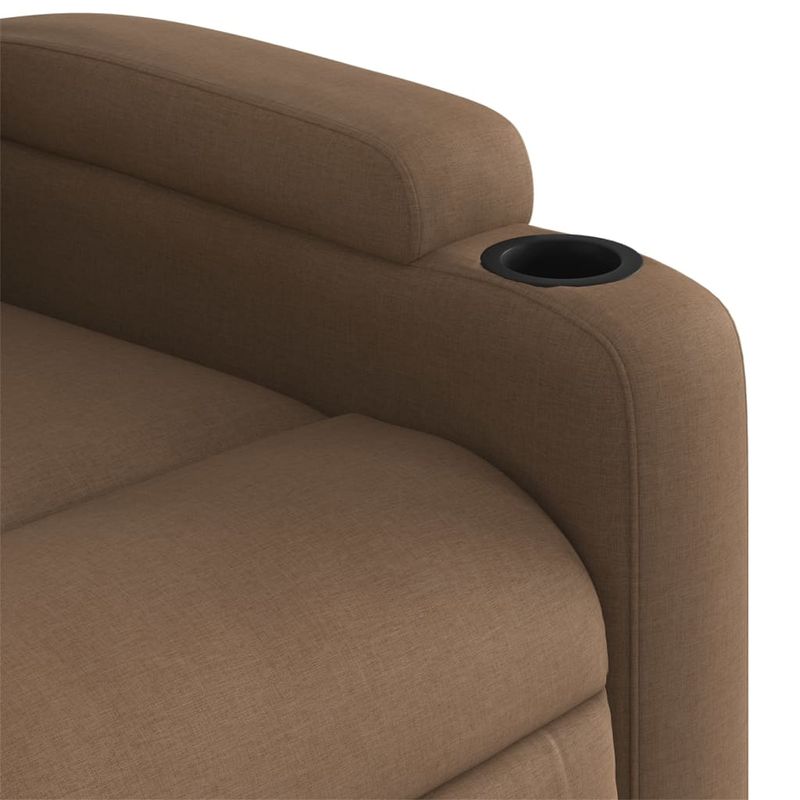 Casa si Gradina - Mobilier - Scaune si fotolii - Fotolii - Fotoliu rabatabil electric, maro, material textil - Infinity.ro