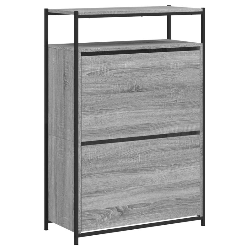 Casa si Gradina - Mobilier - Organizare si depozitare - Organizator incaltaminte - Pantofar, gri sonoma, 75x34x112 cm, lemn prelucrat - Infinity.ro
