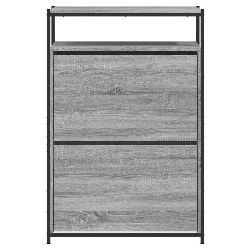 Casa si Gradina - Mobilier - Organizare si depozitare - Organizator incaltaminte - Pantofar, gri sonoma, 75x34x112 cm, lemn prelucrat - Infinity.ro