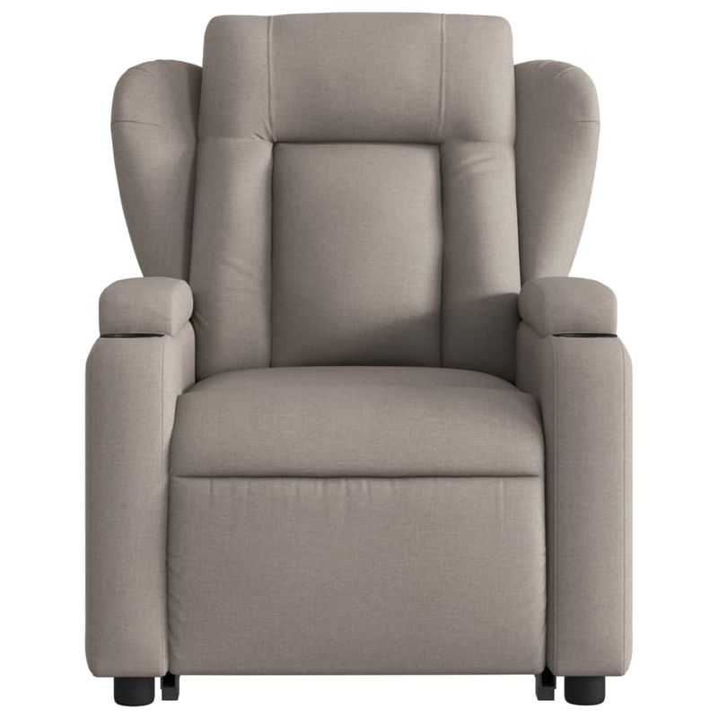 Casa si Gradina - Mobilier - Scaune si fotolii - Fotolii - Fotoliu electric rabatabil cu ridicare, gri taupe, textil - Infinity.ro
