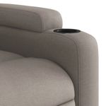 Casa si Gradina - Mobilier - Scaune si fotolii - Fotolii - Fotoliu electric rabatabil cu ridicare, gri taupe, textil - Infinity.ro