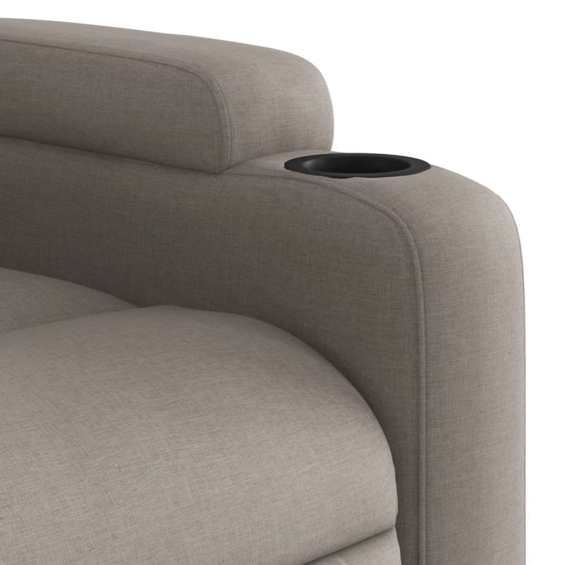 Casa si Gradina - Mobilier - Scaune si fotolii - Fotolii - Fotoliu electric rabatabil cu ridicare, gri taupe, textil - Infinity.ro