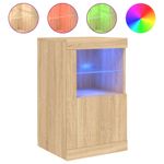 Casa si Gradina - Mobilier - Dulapuri si sifoniere - Dulapuri - Dulap lateral cu lumini LED, stejar sonoma, lemn prelucrat - Infinity.ro