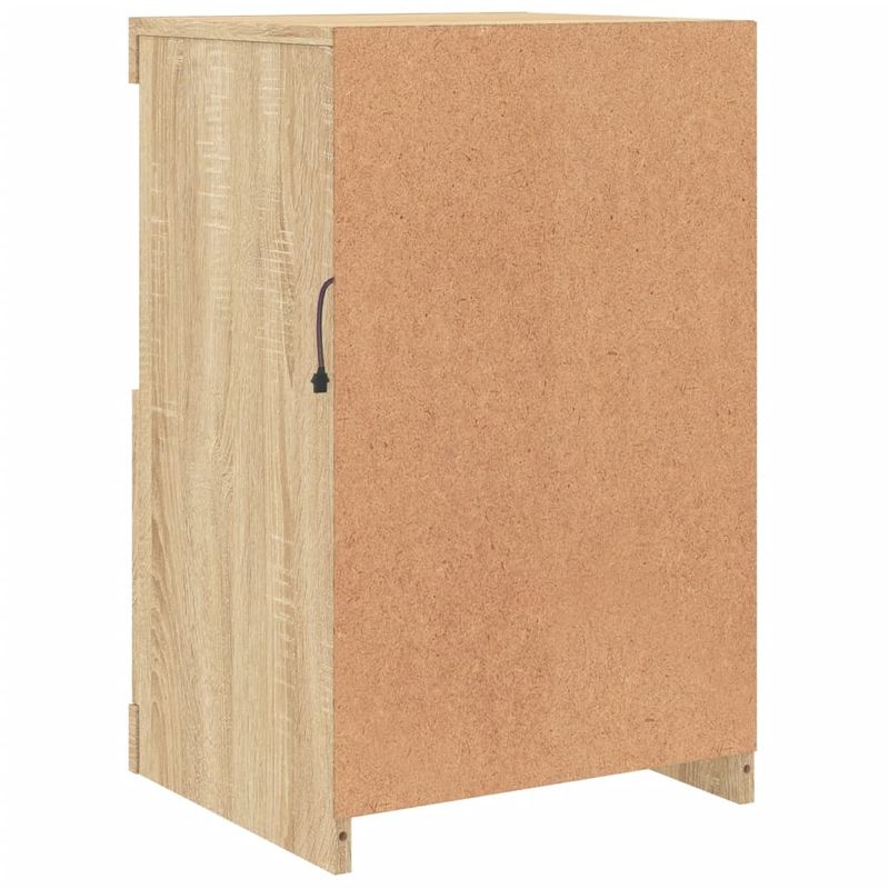 Casa si Gradina - Mobilier - Dulapuri si sifoniere - Dulapuri - Dulap lateral cu lumini LED, stejar sonoma, lemn prelucrat - Infinity.ro