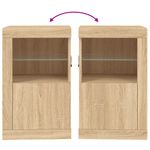 Casa si Gradina - Mobilier - Dulapuri si sifoniere - Dulapuri - Dulap lateral cu lumini LED, stejar sonoma, lemn prelucrat - Infinity.ro
