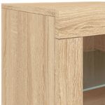 Casa si Gradina - Mobilier - Dulapuri si sifoniere - Dulapuri - Dulap lateral cu lumini LED, stejar sonoma, lemn prelucrat - Infinity.ro