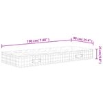 Casa si Gradina - Mobilier - Saltele si somiere - Saltele - Saltea cu arcuri buzunare Single Size fermitate medie 90x190 cm - Infinity.ro