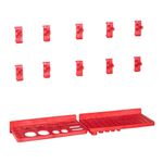 Casa si Gradina - Constructii - Depozitare, transport si protectie - Organizatoare si cutii scule - Set cutii depozitare 141 piese cu panouri de perete, rosu&negru - Infinity.ro