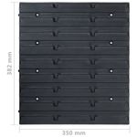 Casa si Gradina - Constructii - Depozitare, transport si protectie - Organizatoare si cutii scule - Set cutii depozitare 141 piese cu panouri de perete, rosu&negru - Infinity.ro