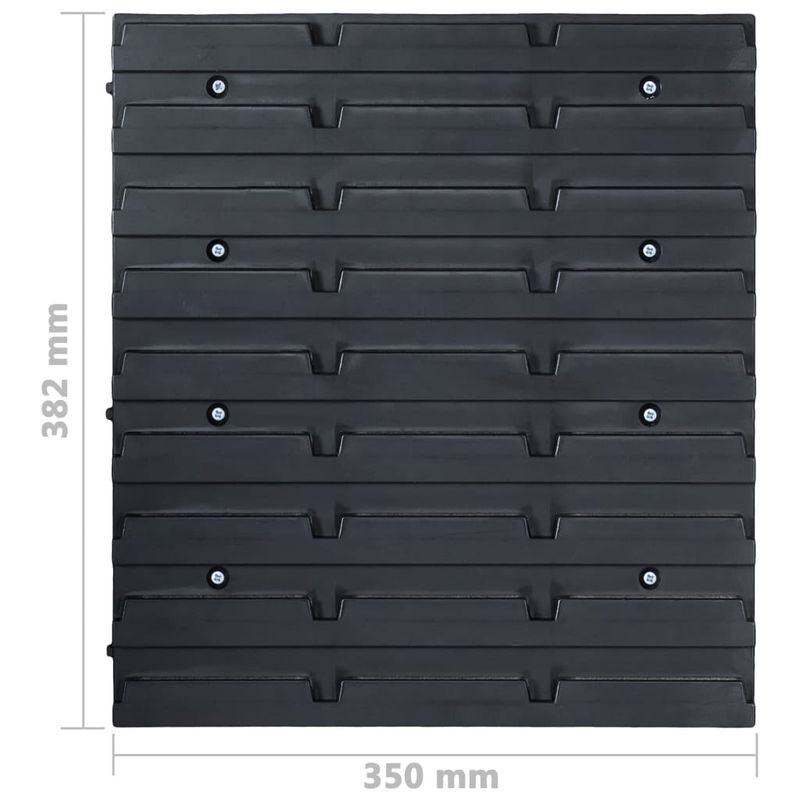 Casa si Gradina - Constructii - Depozitare, transport si protectie - Organizatoare si cutii scule - Set cutii depozitare 141 piese cu panouri de perete, rosu&negru - Infinity.ro