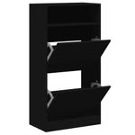 Casa si Gradina - Mobilier - Organizare si depozitare - Organizator incaltaminte - Pantofar, negru, 60x34x116 cm, lemn compozit - Infinity.ro