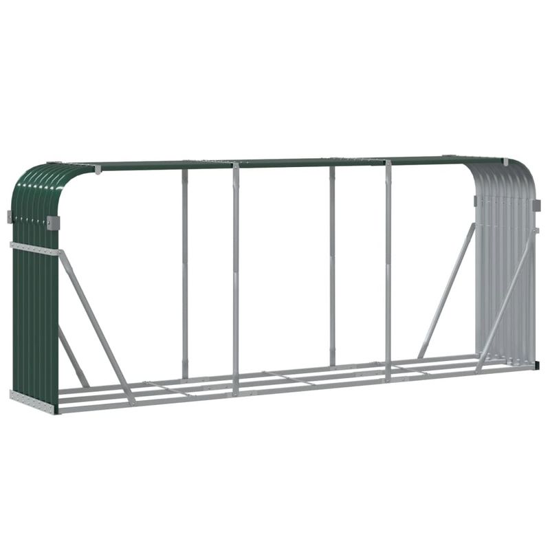 Casa si Gradina - Termice - Sobe, Seminee si accesorii - Accesorii seminee si sobe - Suport pentru busteni verde 234x45x100 cm otel galvanizat - Infinity.ro