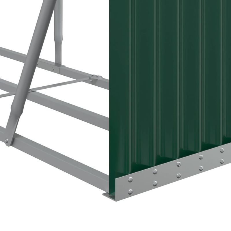 Casa si Gradina - Termice - Sobe, Seminee si accesorii - Accesorii seminee si sobe - Suport pentru busteni verde 234x45x100 cm otel galvanizat - Infinity.ro