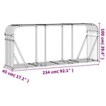 Casa si Gradina - Termice - Sobe, Seminee si accesorii - Accesorii seminee si sobe - Suport pentru busteni verde 234x45x100 cm otel galvanizat - Infinity.ro