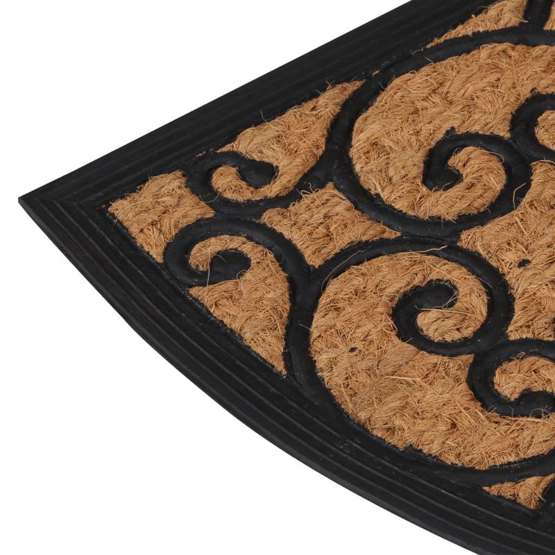 Casa si Gradina - Textile si covoare - Covoare - Covoare casa - Covoras de usa semirotund, 45x75 cm, cauciuc si nuca de cocos - Infinity.ro