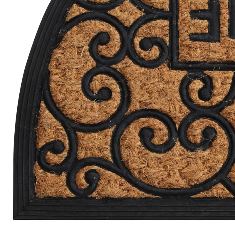 Casa si Gradina - Textile si covoare - Covoare - Covoare casa - Covoras de usa semirotund, 45x75 cm, cauciuc si nuca de cocos - Infinity.ro