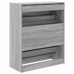Casa si Gradina - Mobilier - Organizare si depozitare - Organizator incaltaminte - Pantofar, gri sonoma, 80x34x96,5 cm, lemn compozit - Infinity.ro