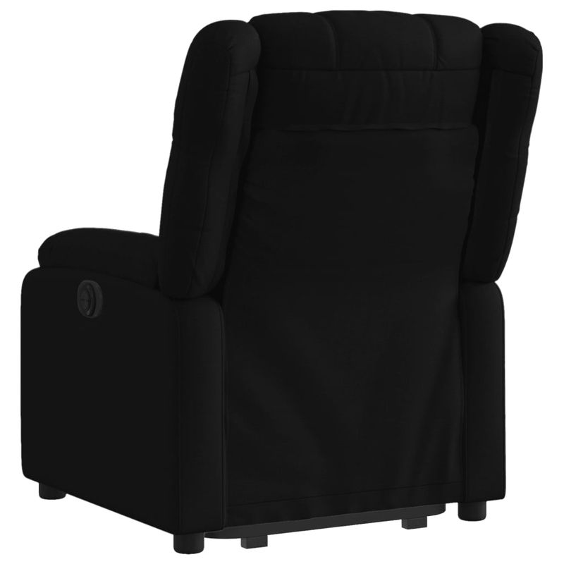 Casa si Gradina - Mobilier - Scaune si fotolii - Fotolii - Fotoliu electric rabatabil cu ridicare, negru, textil - Infinity.ro