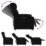 Casa si Gradina - Mobilier - Scaune si fotolii - Fotolii - Fotoliu electric rabatabil cu ridicare, negru, textil - Infinity.ro