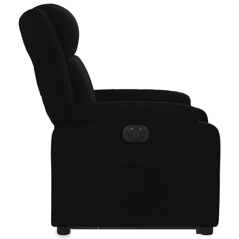 Casa si Gradina - Mobilier - Scaune si fotolii - Fotolii - Fotoliu electric rabatabil cu ridicare, negru, textil - Infinity.ro