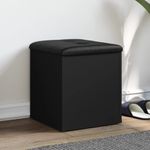 Casa si Gradina - Mobilier - Organizare si depozitare - Bancute - Banca de pantofi, negru, 42 x 42 x 45 cm, lemn prelucrat - Infinity.ro
