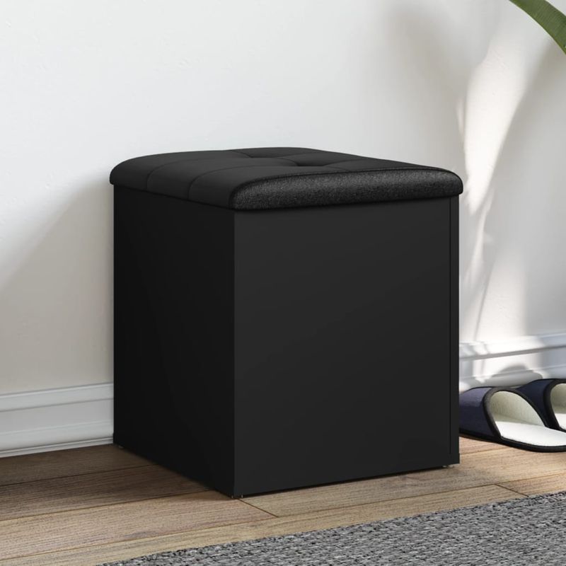 Casa si Gradina - Mobilier - Organizare si depozitare - Bancute - Banca de pantofi, negru, 42 x 42 x 45 cm, lemn prelucrat - Infinity.ro