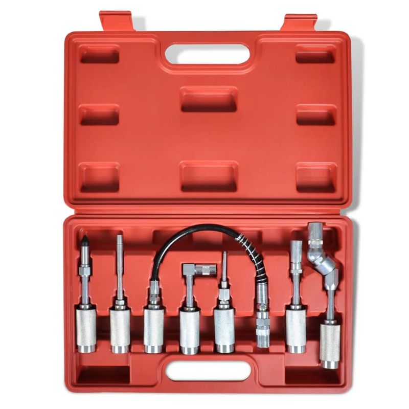 Auto si Moto - Reparatii si depanare - Scule auto - Scule si truse auto - Set Pistol lubrifiere cu adaptator si varfuri 7 buc - Infinity.ro