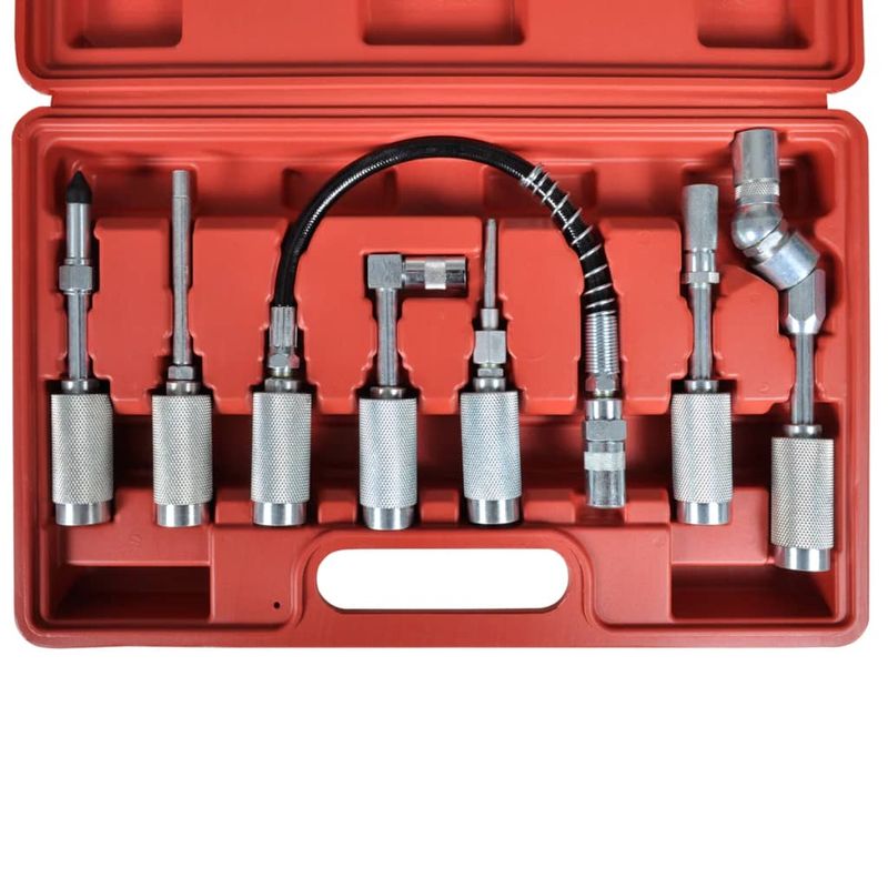 Auto si Moto - Reparatii si depanare - Scule auto - Scule si truse auto - Set Pistol lubrifiere cu adaptator si varfuri 7 buc - Infinity.ro