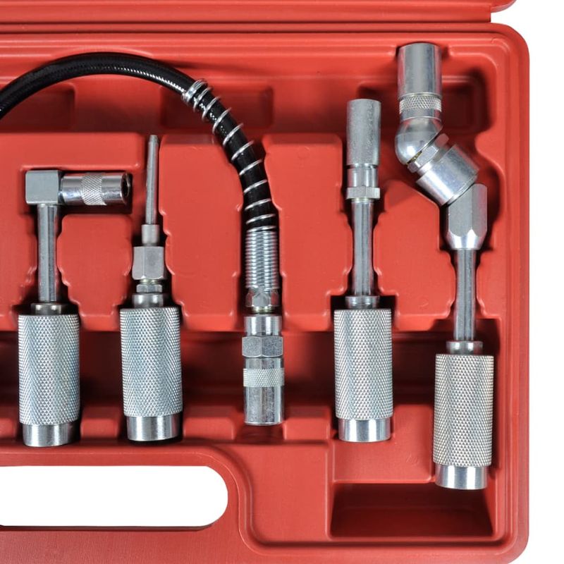 Auto si Moto - Reparatii si depanare - Scule auto - Scule si truse auto - Set Pistol lubrifiere cu adaptator si varfuri 7 buc - Infinity.ro