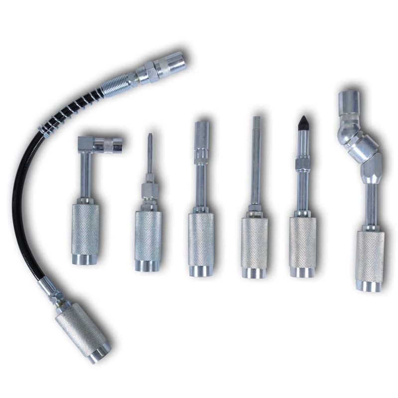 Auto si Moto - Reparatii si depanare - Scule auto - Scule si truse auto - Set Pistol lubrifiere cu adaptator si varfuri 7 buc - Infinity.ro
