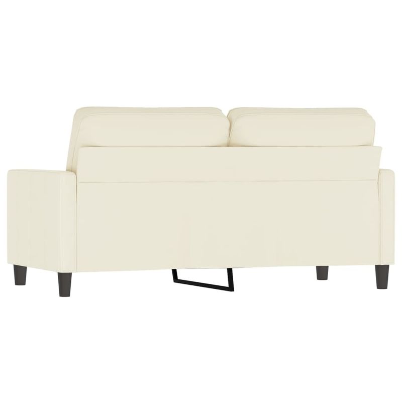 Casa si Gradina - Mobilier - Canapele si coltare - Canapele - Canapea cu 2 locuri, crem, 140 cm, catifea - Infinity.ro