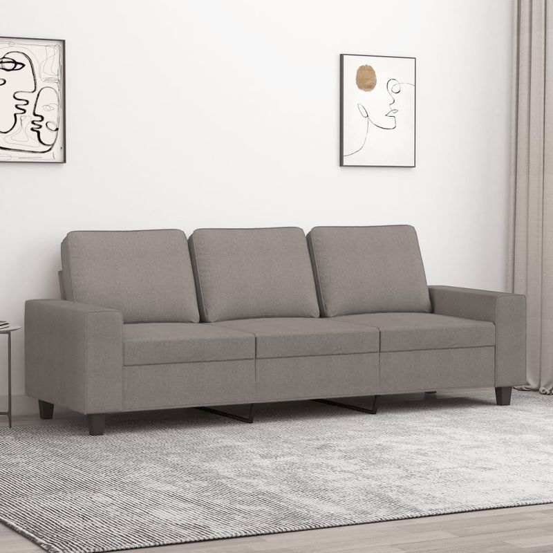 Casa si Gradina - Mobilier - Canapele si coltare - Canapele - Canapea cu 3 locuri, taupe, 180 cm, material textil - Infinity.ro