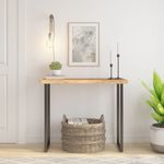 Casa si Gradina - Mobilier - Feronerie si accesorii mobila - Blat masa 100x40x2,5 cm dreptunghiular lemn acacia margine vie - Infinity.ro