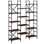 Casa si Gradina - Mobilier - Biblioteci si rafturi - Biblioteci - Biblioteca, stejar maro, 127,5x28,5x172,5 cm, lemn prelucrat - Infinity.ro