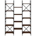 Casa si Gradina - Mobilier - Biblioteci si rafturi - Biblioteci - Biblioteca, stejar maro, 127,5x28,5x172,5 cm, lemn prelucrat - Infinity.ro