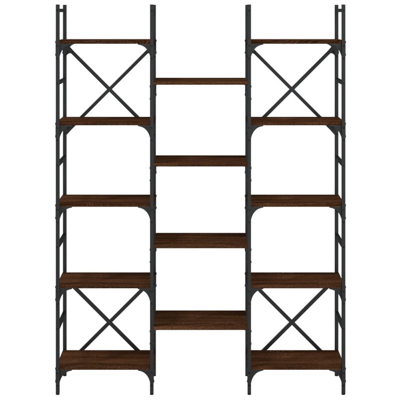 Casa si Gradina - Mobilier - Biblioteci si rafturi - Biblioteci - Biblioteca, stejar maro, 127,5x28,5x172,5 cm, lemn prelucrat - Infinity.ro