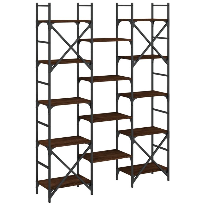 Casa si Gradina - Mobilier - Biblioteci si rafturi - Biblioteci - Biblioteca, stejar maro, 127,5x28,5x172,5 cm, lemn prelucrat - Infinity.ro