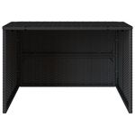 Casa si Gradina - Gradinarit si plante - Utilaje gradina - Consumabile si accesorii utilaje de gradina - Garaj pentru masina de tuns iarba negru 86x90x52/57cm poliratan - Infinity.ro