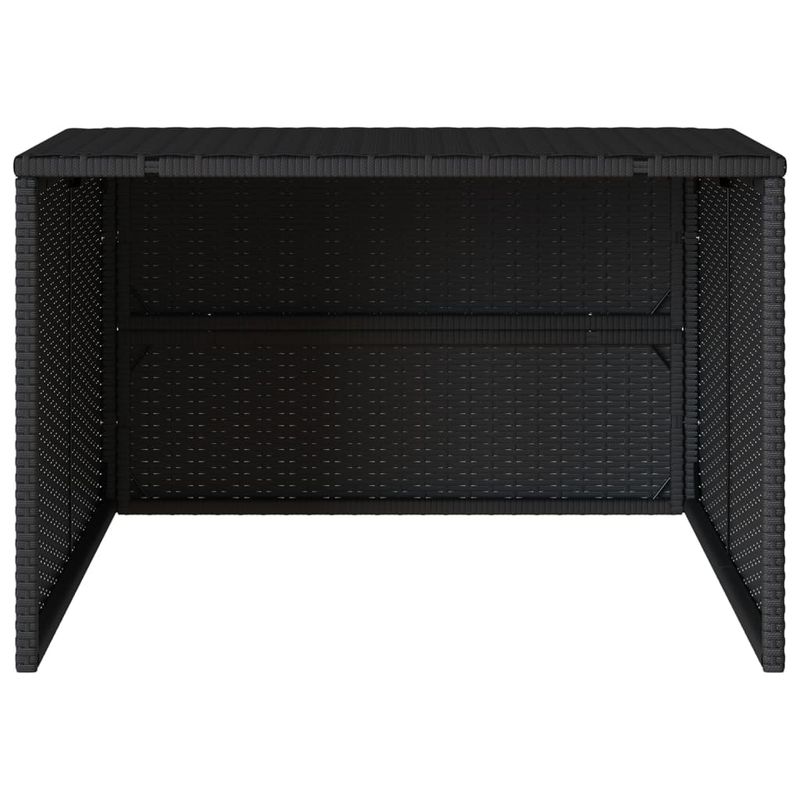 Casa si Gradina - Gradinarit si plante - Utilaje gradina - Consumabile si accesorii utilaje de gradina - Garaj pentru masina de tuns iarba negru 86x90x52/57cm poliratan - Infinity.ro