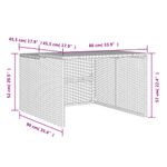 Casa si Gradina - Gradinarit si plante - Utilaje gradina - Consumabile si accesorii utilaje de gradina - Garaj pentru masina de tuns iarba negru 86x90x52/57cm poliratan - Infinity.ro
